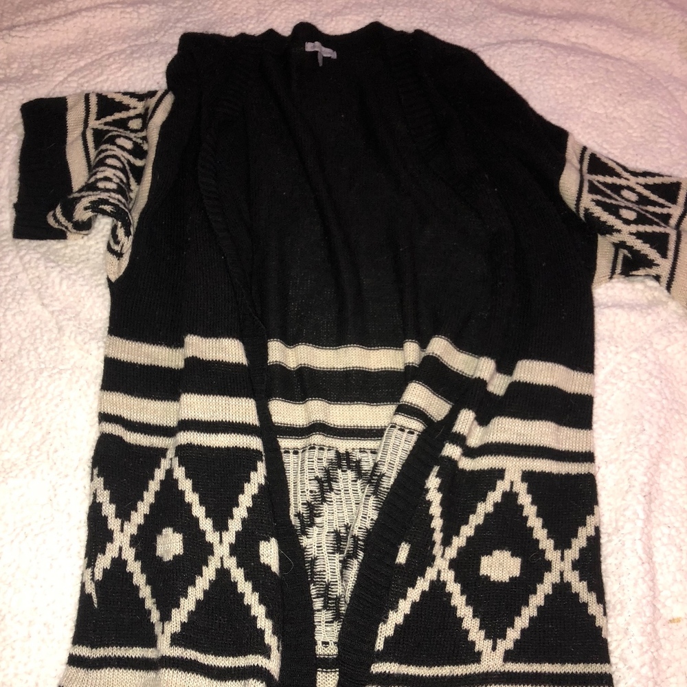 Short Sleeve Sweater Duster/Cardigan